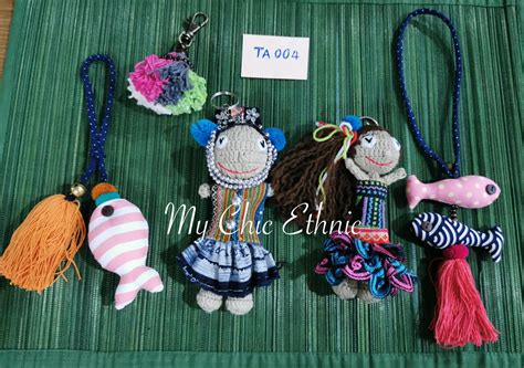 Hmong Handmade Tassels | Keychain Set as Decoration for any Handbag ...