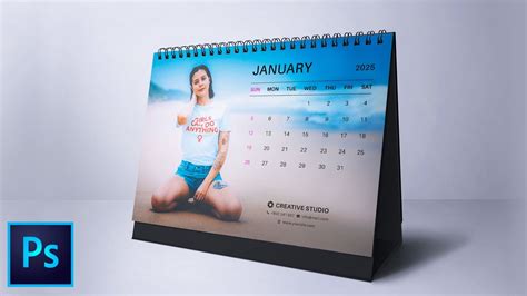 How To Design Desk Calendar 2021 In Photoshop In Depth Tutorial