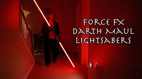 Black Series Darth Maul Force Fx Dual Lightsabers Unboxingreview Youtube