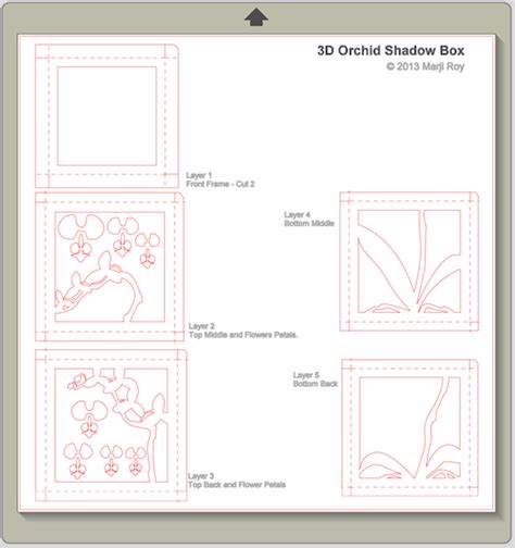 Printable Paper Cut Shadow Box Templates