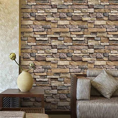Wallpaper Brick Removable Self Adhesive Paper Roll For Room Decor 17