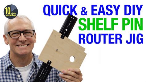 Tedad Quick And Easy Diy Shelf Pin Router Jig Video 506 Youtube