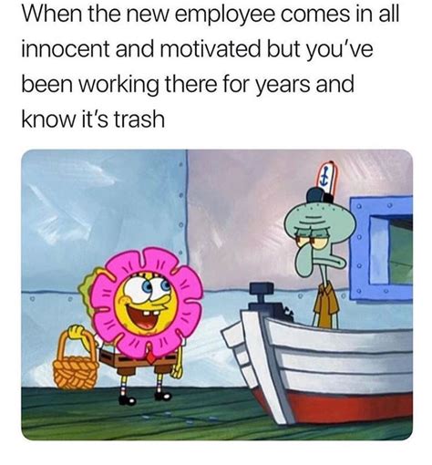 Essential Employee Meme Spongebob