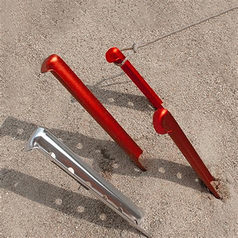 Snow And Sand Queen Tent Stakes Lightweight Aluminum U Tent Pegs For