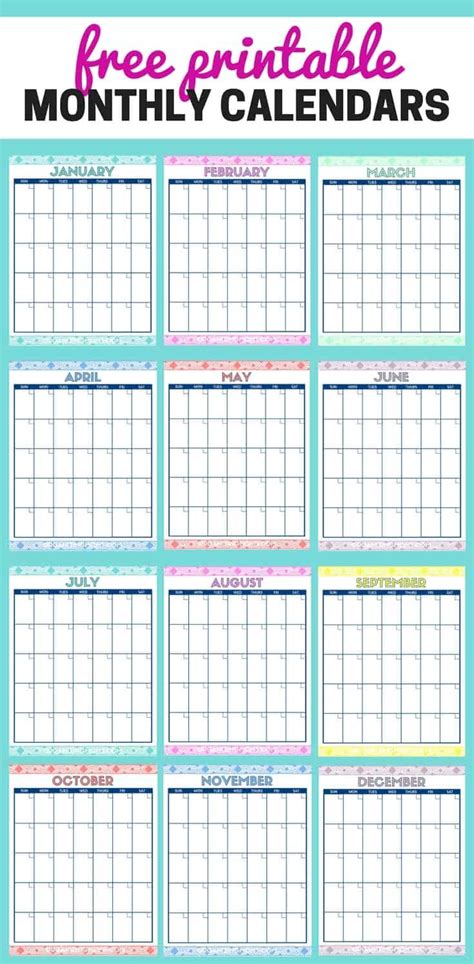 Cute Free Printable Monthly Calendars Monthly Calendar Printable