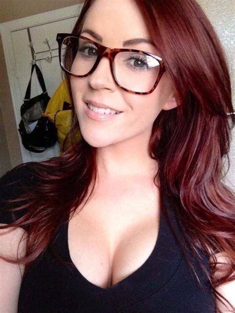 My Favourite Type Redhead Glasses And Cleavage 9gag