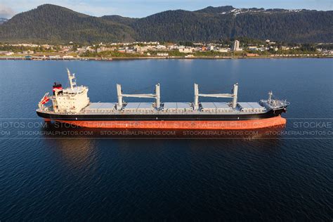 Aerial Photo Cargo Ship Prince Rupert