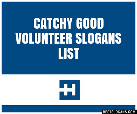 30 Catchy Good Volunteer Slogans List Taglines Phrases And Names 2021