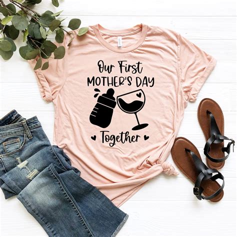 Our First Mothers Day Together Shirt Matching Mom Daughter Etsy