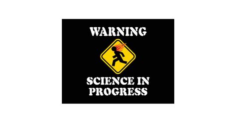 Warning Science In Progress Funny Caution Sign Postcard Zazzle