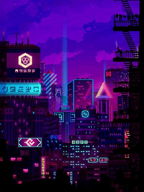Pixel Art 34 Retro Examples Creative Bloq Cyberpunk City Cyberpunk