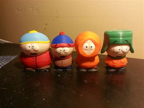 3d Printable South Park Cartman Stan Kyle And Kenny Set By 3dcloud