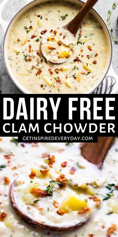 Creamy Dairy Free Clam Chowder Whole30 Get Inspired Everyday