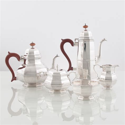 English Sterling Tea And Coffee Service Cowans Auction House The