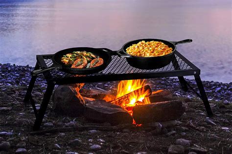 Portable Campfire Grill Stand With Folding Legs22 In X 12 Infor Use