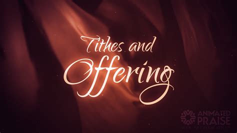 Tithes and Offering Still 3 - Animated Praise