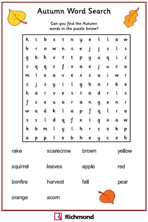 Free Printable Fall Crossword Puzzles For Kids Tedy Printable Activities