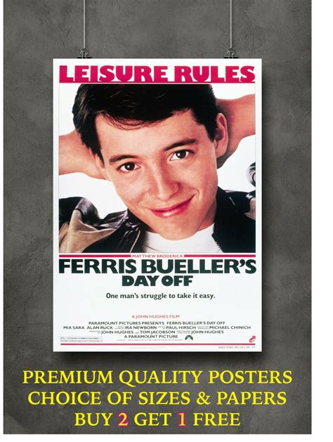 Ferris Buellers Day Off Classic Movie Large Poster Art Print T A0