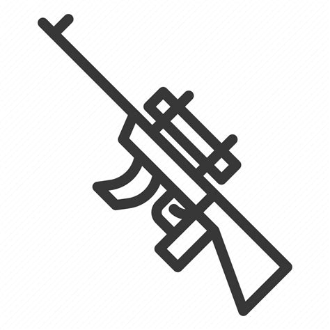 Army Assault Gun Equipment Gun Military Sniper Weapon Icon