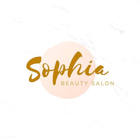 Golden Beauty Salon Logo Design Vector Free Image By