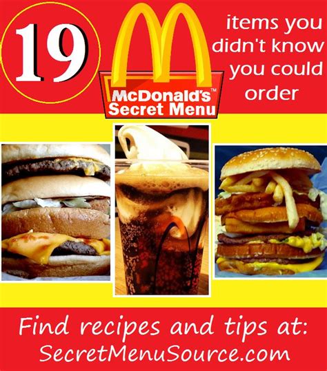 mcdonald s secret menu hidden menu items and counting mcdonalds hot sex picture