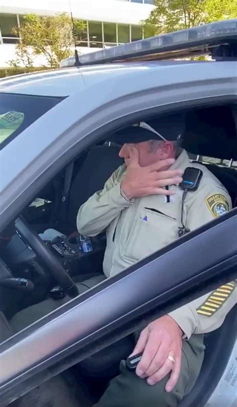 retiring deputy tears up during final call given by dispatcher daughter faithpot