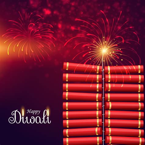 Bursting Cracker Bomb For Happy Diwali Festival Download Free Vector