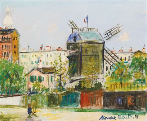 Utrillo Maurice Montmartre Le Moulin De La Galette 1949 Mutualart
