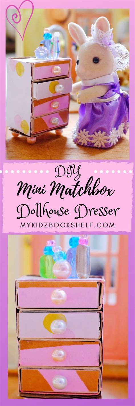 Diy Make A Mini Matchbox Dollhouse Dresser Perfect For Sylvanian