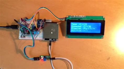 Arduino Lcd 3 Sensors Weather Station Youtube