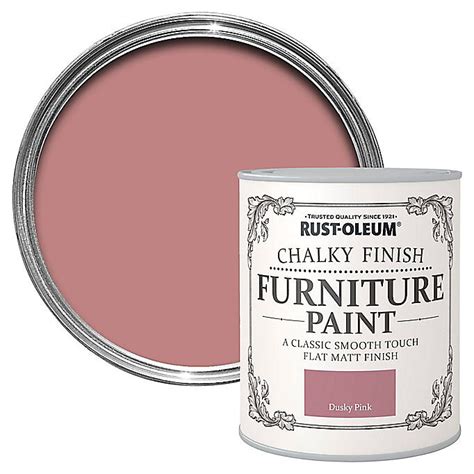 Rust Oleum Dusky Pink Chalky Effect Matt Furniture Paint 750ml Diy