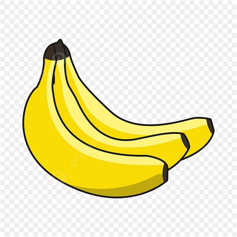 Elementos De Clipart De Banana De Desenho Amarelo PNG Clip Art