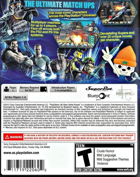 Playstation All Stars Battle Royale Boxarts For Sony Ps Vita The