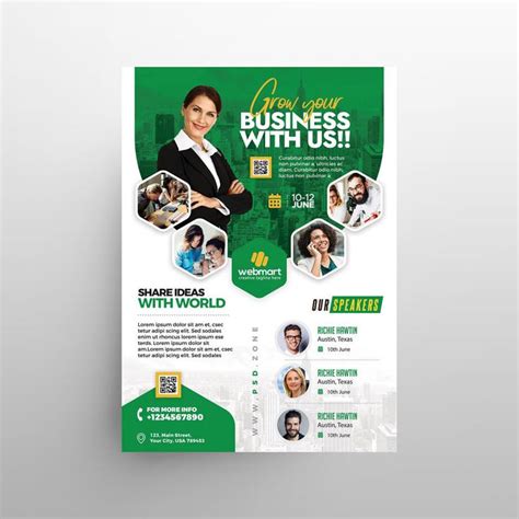 Free Business Event Seminar Flyer Template Psd Business Events