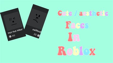 Cute Aesthetic Faces In Roblox Iiylex Yt Youtube