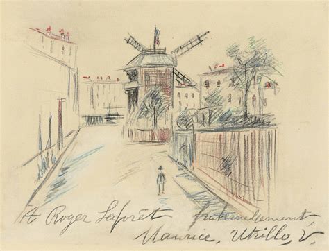 Moulin De La Galette Montmartre By Maurice Utrillo Artsalon