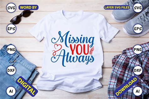 Missing You Always Svg Vector Cut Files Graphic By Artunique24