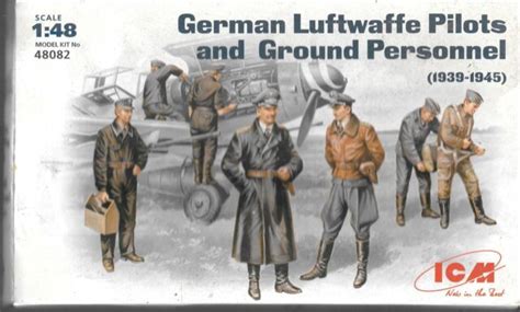 Icm German Luftwaffe Pilots And Ground Personnel 1939 45 148 48082 St