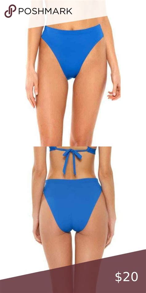 Becca Nwot Blue Color Code High Leg Bikini Bottoms High Leg Bikini Bikinis Bikini Bottoms