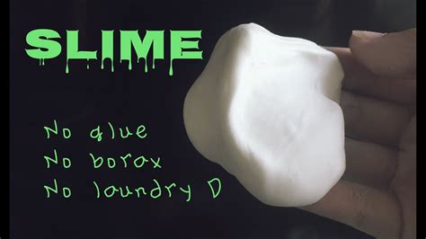 How To Make Slime Wo Glue Borax And Laundry Detergent Youtube