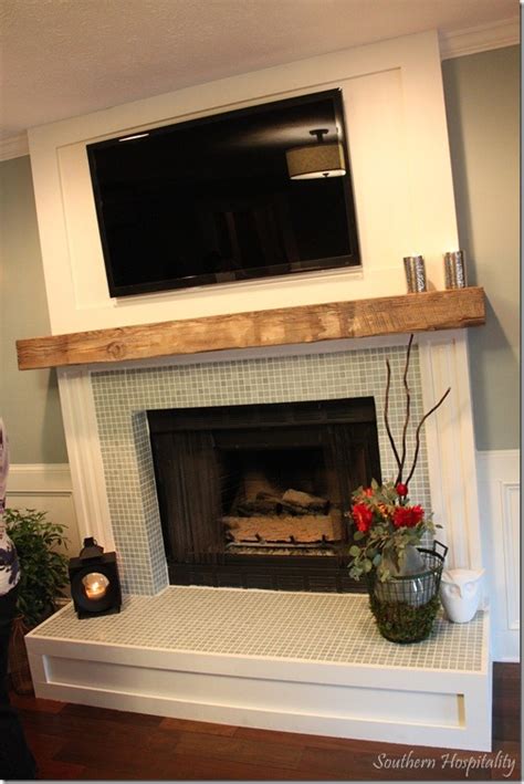 How To Build A Fireplace Mantel Shelf Over Brick Mriya Net