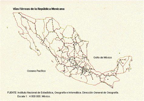 Mexico Railways Map Mexico Mappery