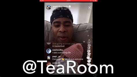 Prettyboyfredo Shows Off His Daughter On Instagram Live Youtube
