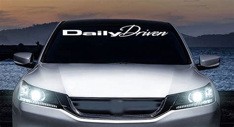 Daily Driven Jdm Windshield Banner Vinyl Decal Car Truck Etsy