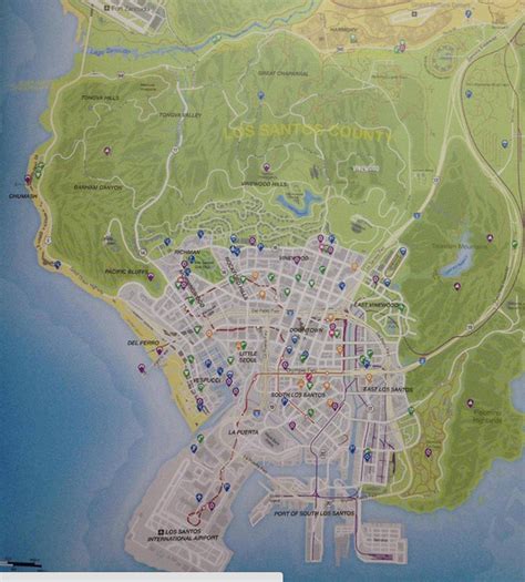 Gta V Los Santos County Map The Video Games Wiki