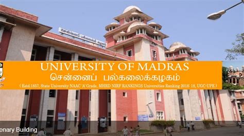 Madras University Recruitment 2019 65 Vacancies For Guest Lecture