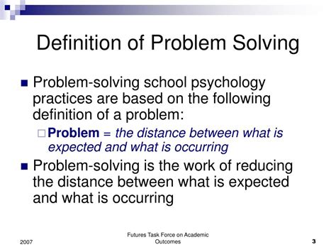 Problem Solve Definition