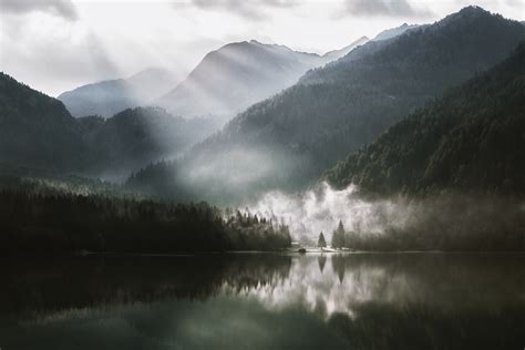 Lake Surrounded With Mountain · Free Stock Photo