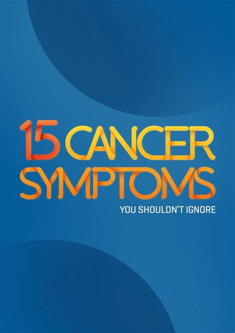 Cancer Symptoms You Shouldnt Ignore Ebook Jessica Lynn