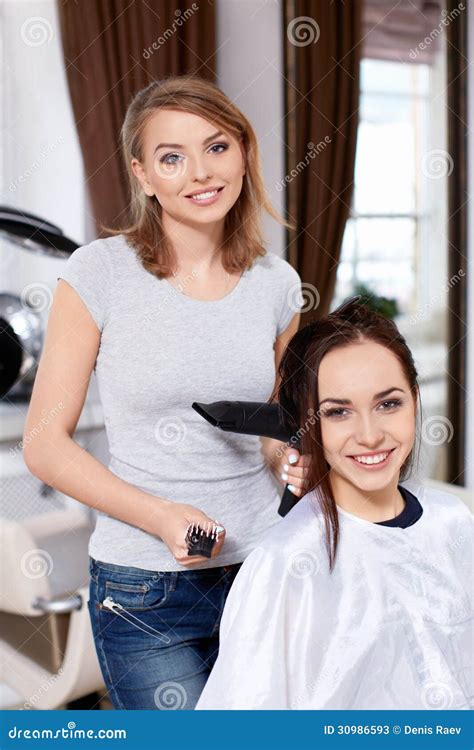 At Beauty Salon Stock Image Image Of Head Working Beautiful